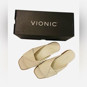 Vionic Poppy Miramar Slide Flat Sandal Size 8M